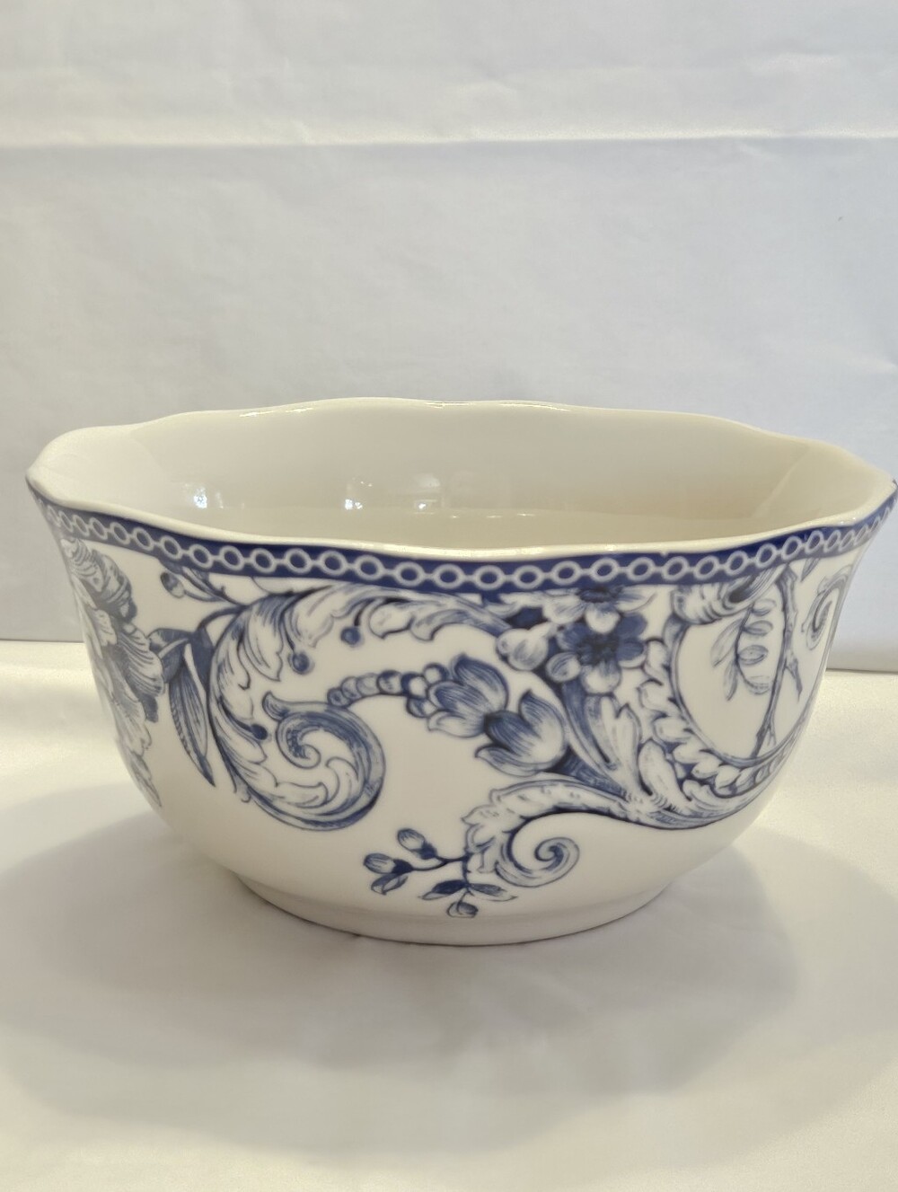 Adelaide Blue & White Cereal Bowl.